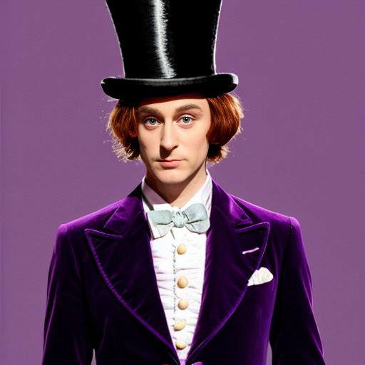 Willy Wonka’s top hat velvet