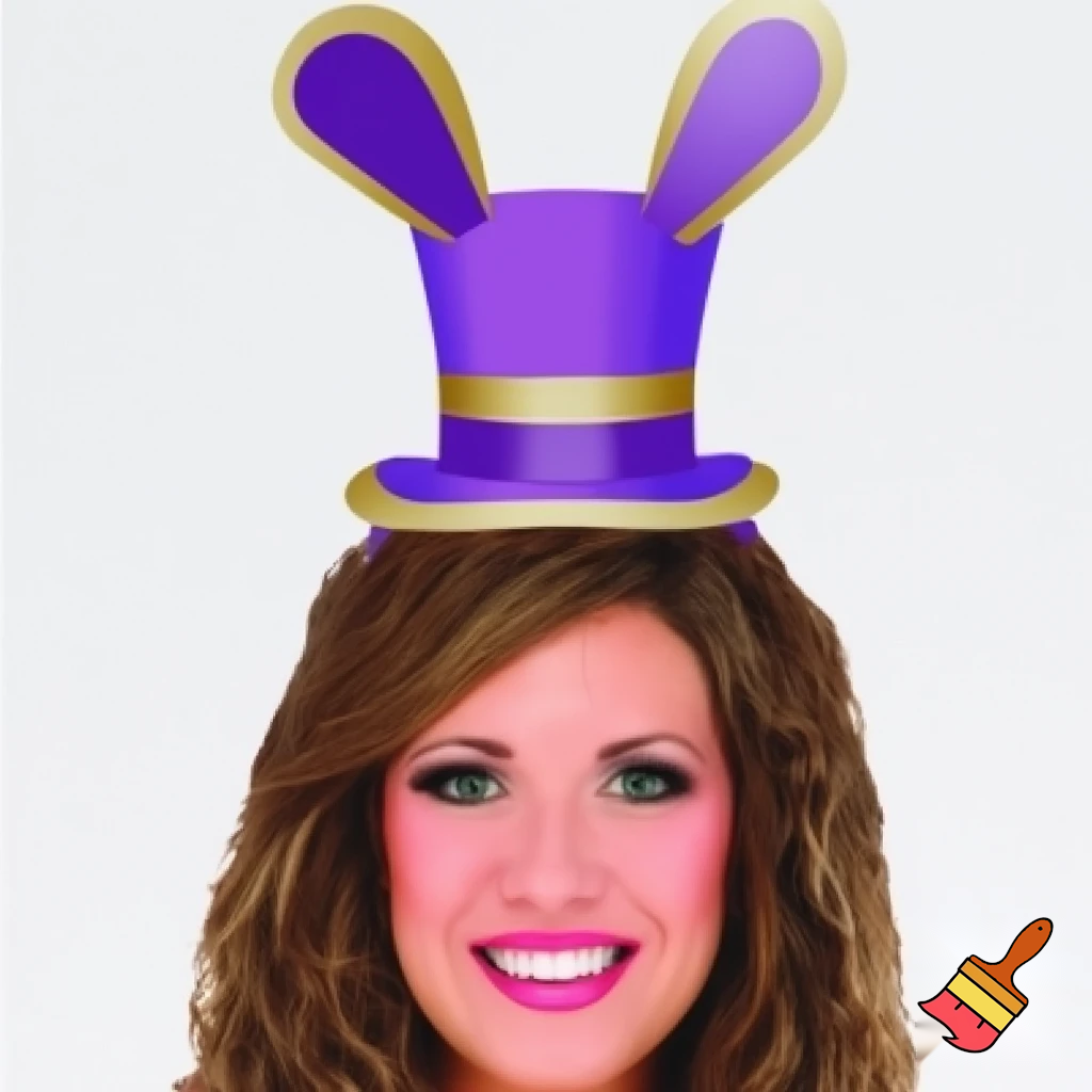 Easter top head headband, purple and white bunny ears top hat purple and gold top hat headband purple and gold and white
