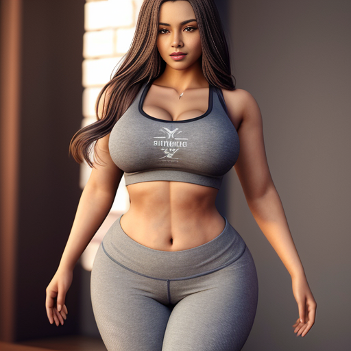 Generate a Nepali women with a good looking curvy chubby body in her crop top and yoga pants which is tight to her curves and looks amazingly beautiful and make it look hyper realistic no distortions or extra fingers or anything 