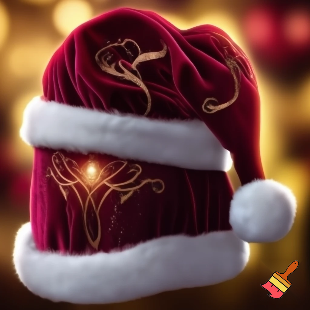Elf Santa Claus hat velvet