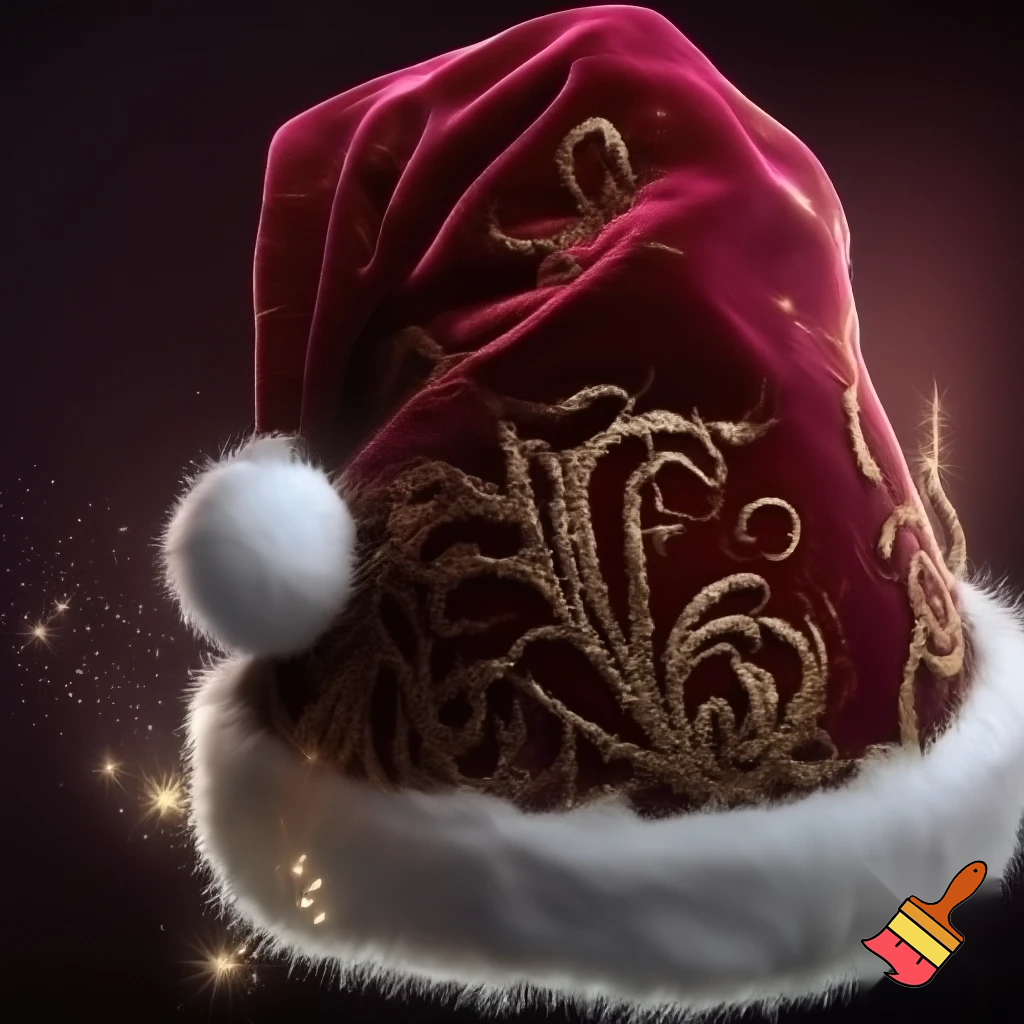 Elf Santa Claus hat velvet