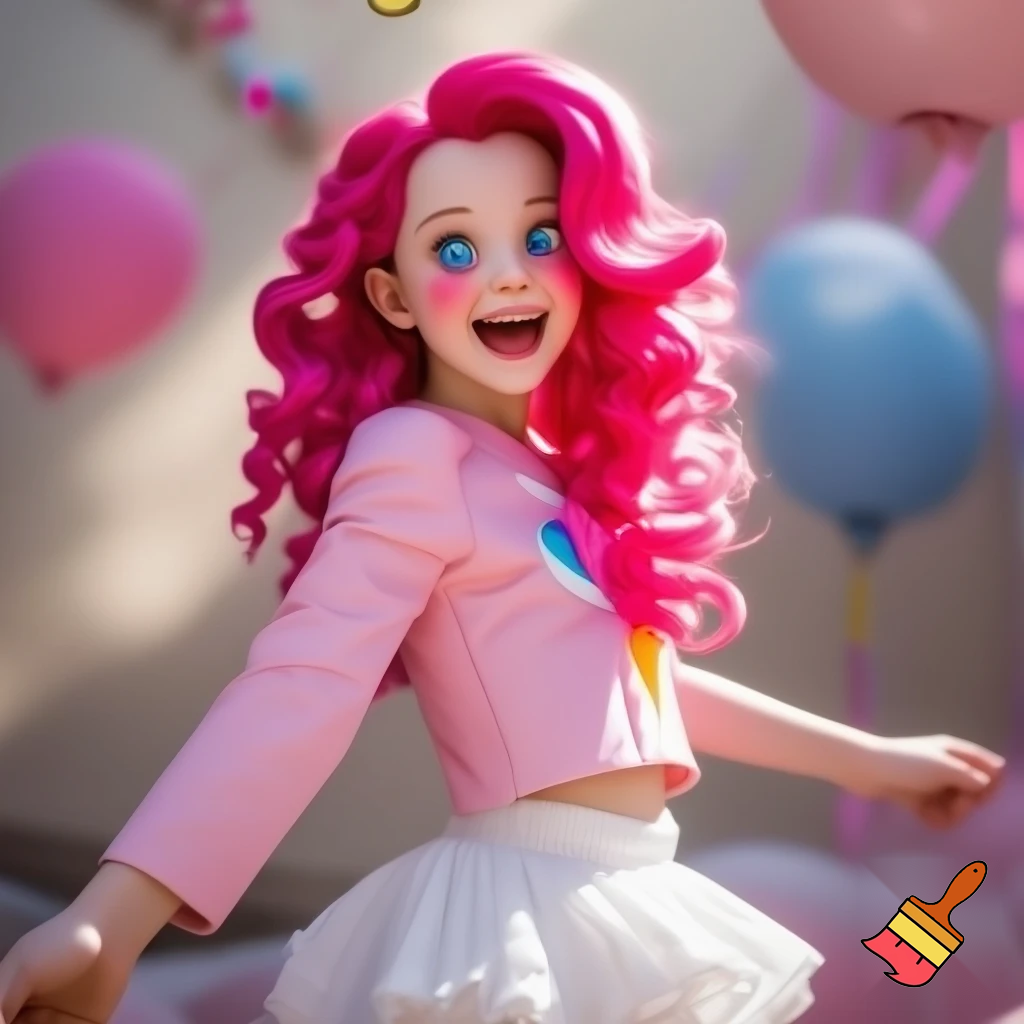 My little pony pinkie pie from as human unicorn girls