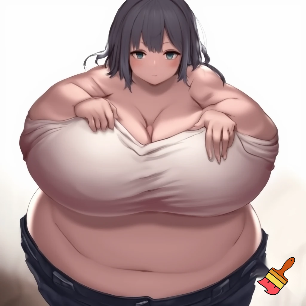 Anime girl with huge boobs and a Thicc Ass