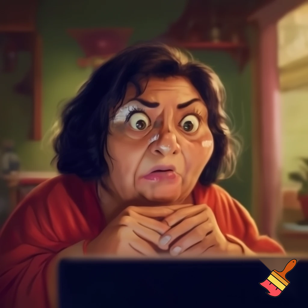 My Latina mom reacts to seeing my web browser history. She see how many MILF sites I look at.