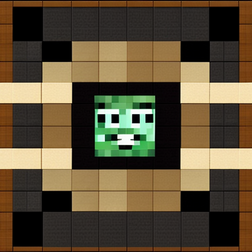 a square with 4 sections the top left section has a creeper face the top right section has enderman eyes the bottom left corner has a cat icon and the last section has two leafs overlapping each other
