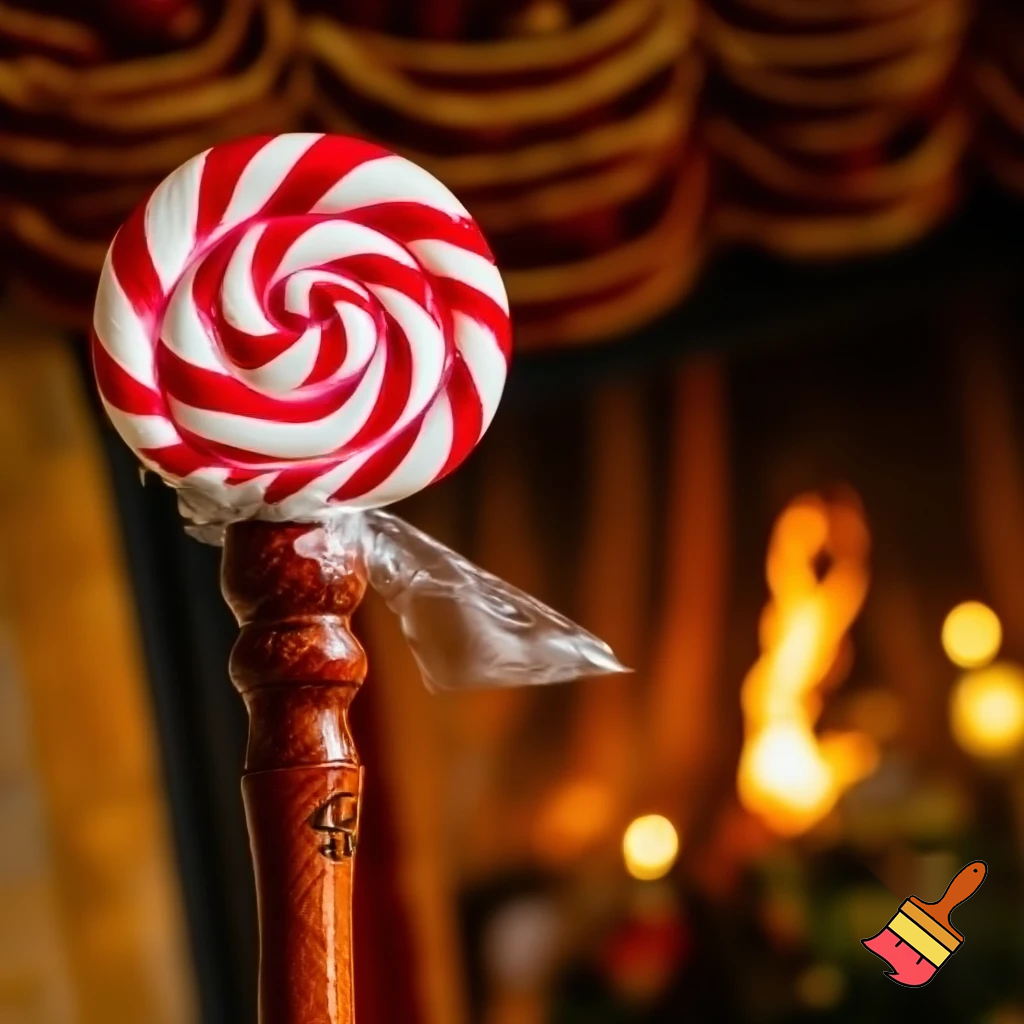 Santa Claus walking stick came lollipop