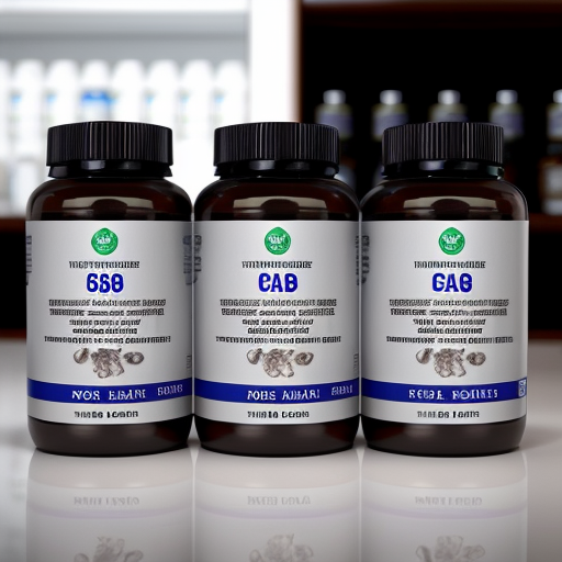 Generate a label design drawing of universal nutritional supplements for cats and dogs, with a silhouette or portrait of a cat or dog, with a specification of 200 capsules/bottle, highlighting the advantages of the product in regulating immunity and improving the intestines, with high color contrast and blue as the main color
