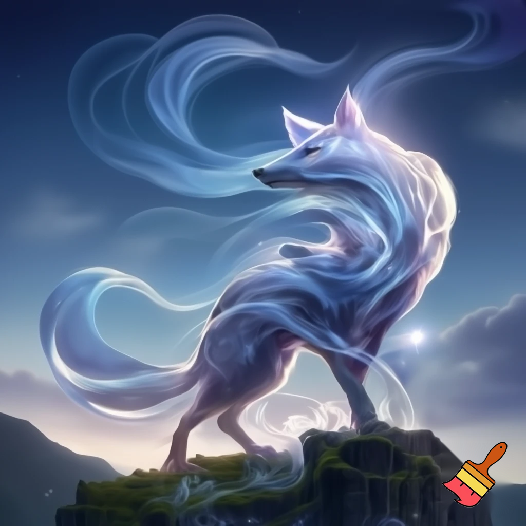 Fantasi ræv lavet af vind