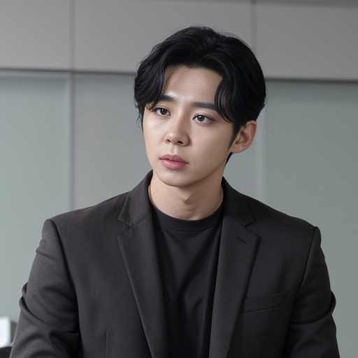Kdrama ceo hot black hair 