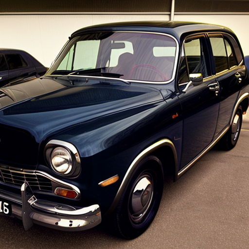 dark navy ford taunus with dark brown vinyl roof