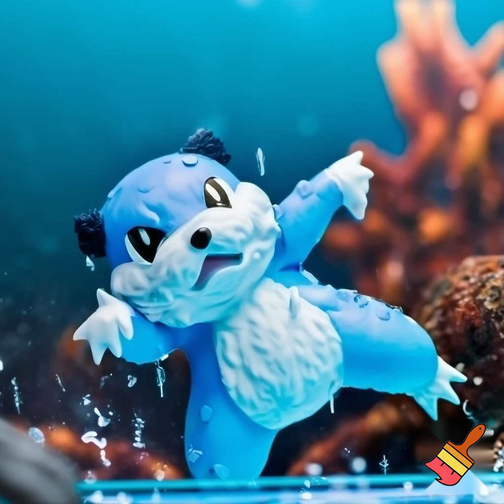 Oshawott The Sea Otter Pokémon Crying in Anime Styled