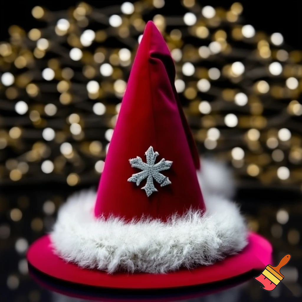 Christmas wizard hat red
