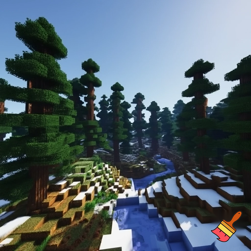 Minecraft taiga forest