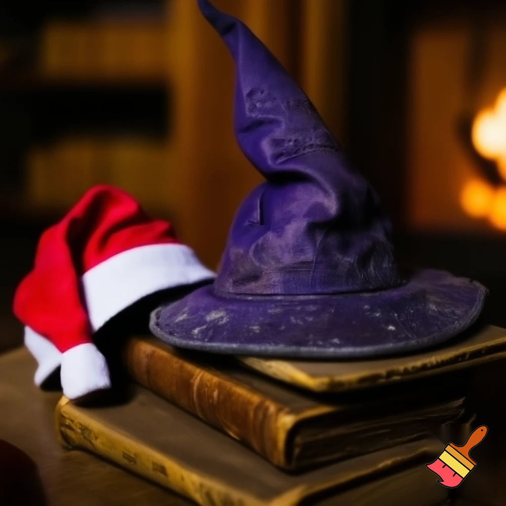 Wizard hat Christmas hat read