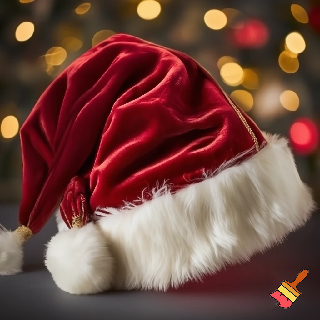 Christmas Santa Claus hat velvet