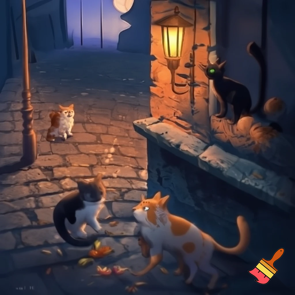 Cats on the street
