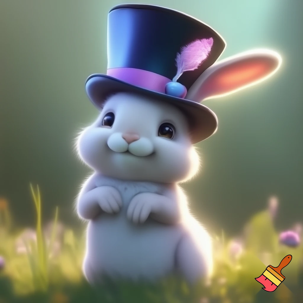 Easter bunny mascot costume top hat special top hat