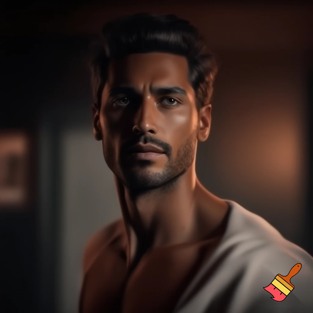 Erotic picture of a man