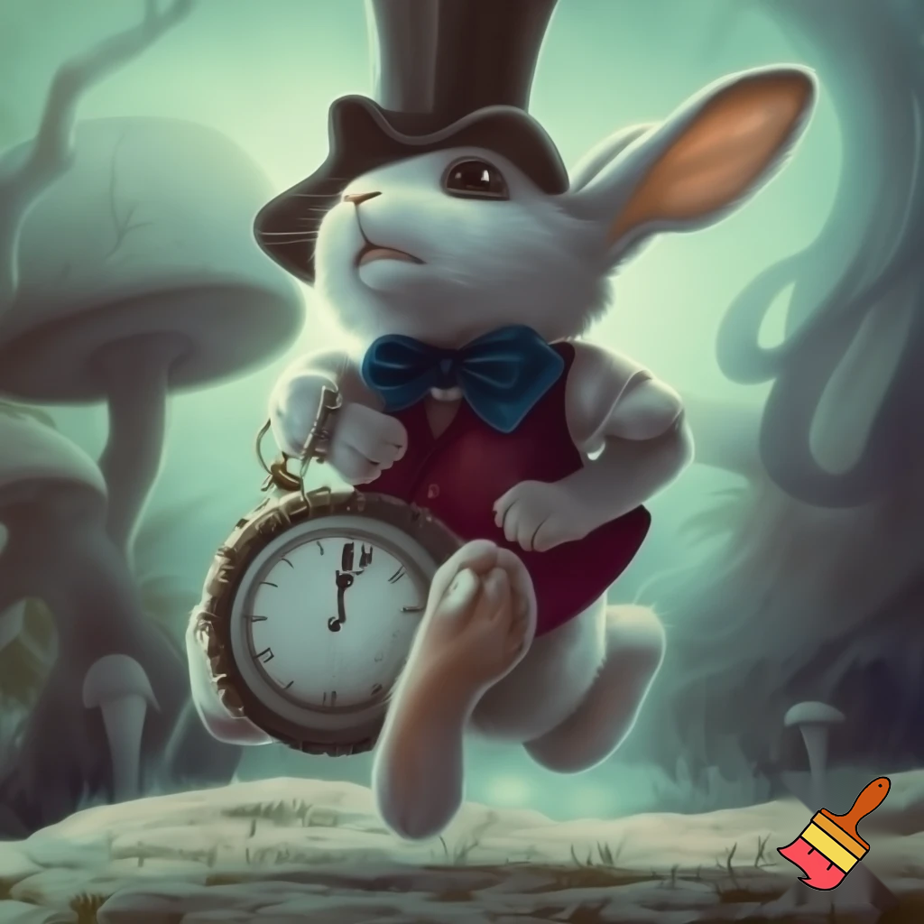  Alice in Wonderland the white rabbit with the top hat costume