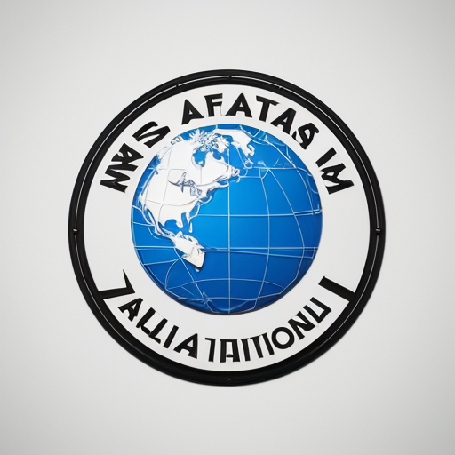 make an "Atlas international" branding logo