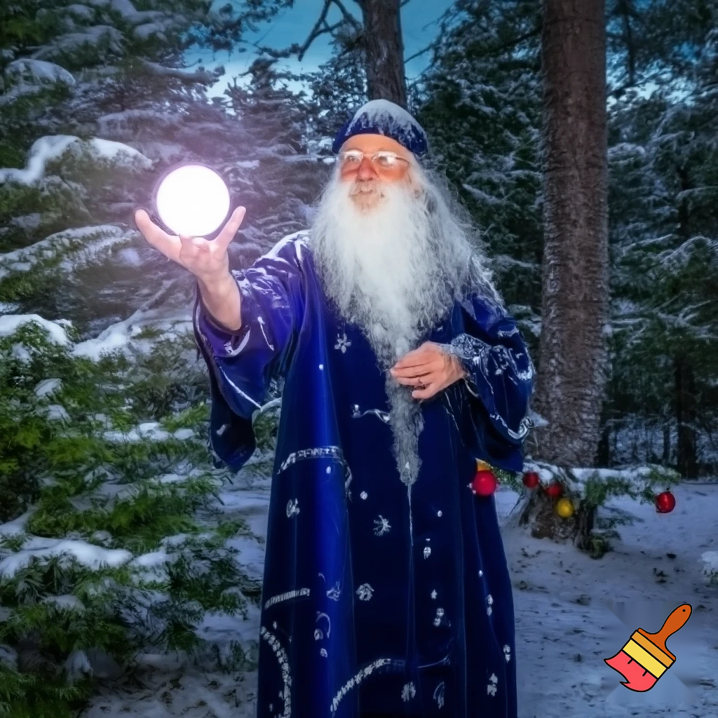 Magician wizard Christmas