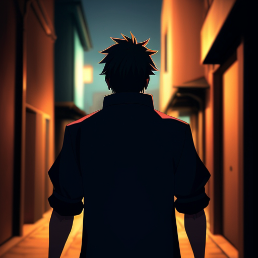 A mysterious man standing still in a dark alley at night, staring intensely at the camera, slow zoom in, dramatic low-key lighting, deep shadows covering half his face, cinematic thriller mood, realistic, ultra detailed, 4K, film grain, shallow depth of field