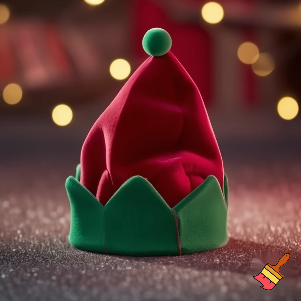 Christmas hat velvet elf on the shelf hat velvet