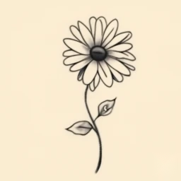 april birth flower tattoo