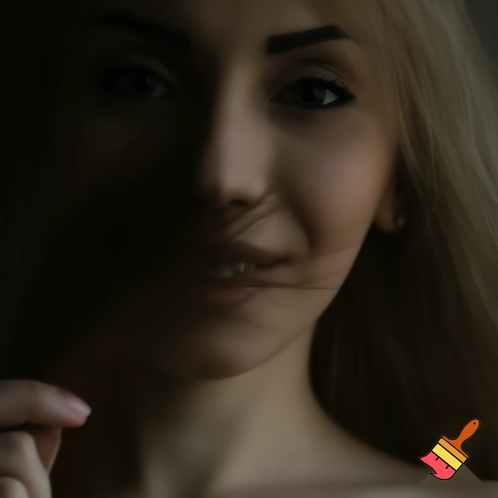 Create 23 years old girl naked showing her pussy