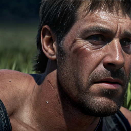 a man dead from a distance in lookinf from the field

