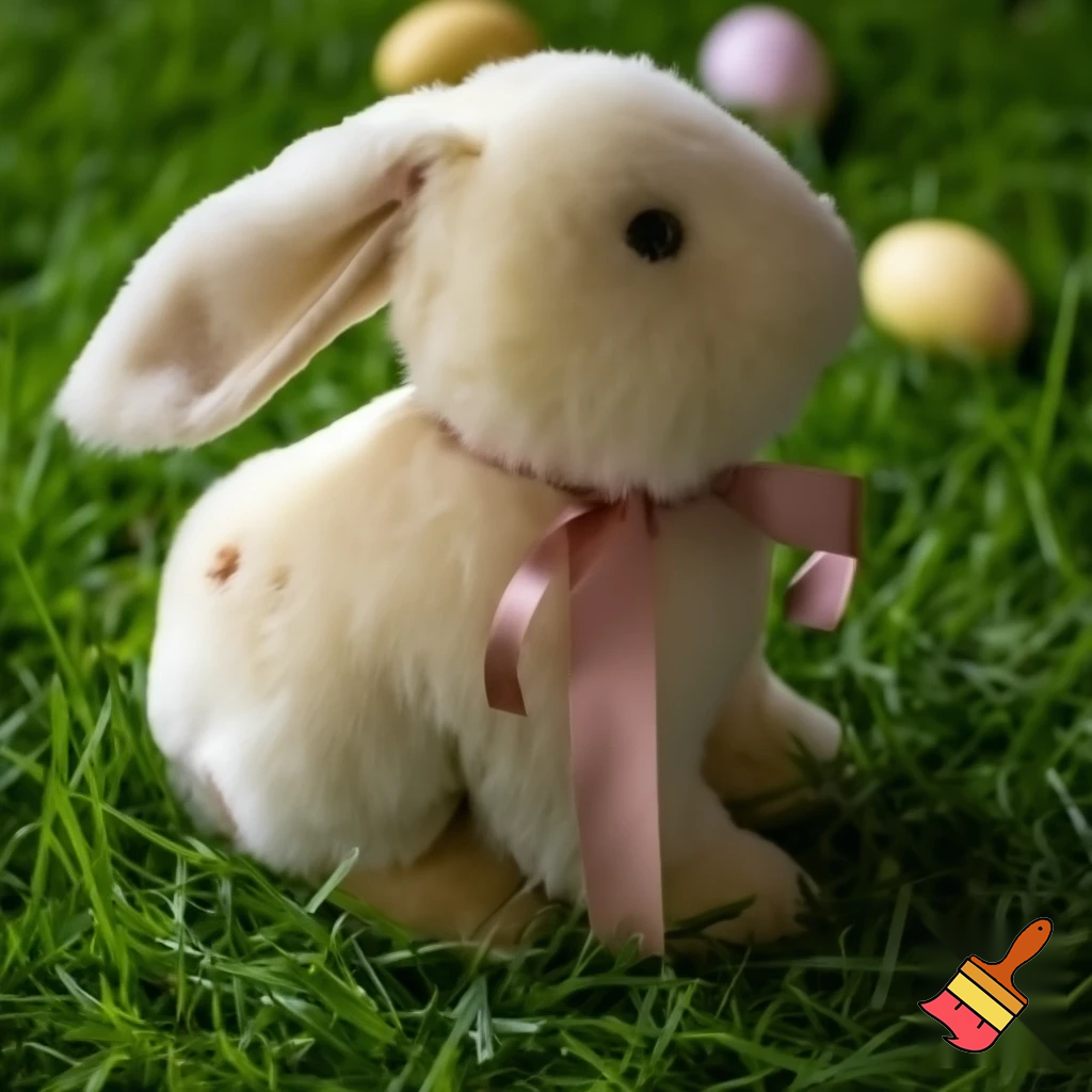 The toy Easter bunny