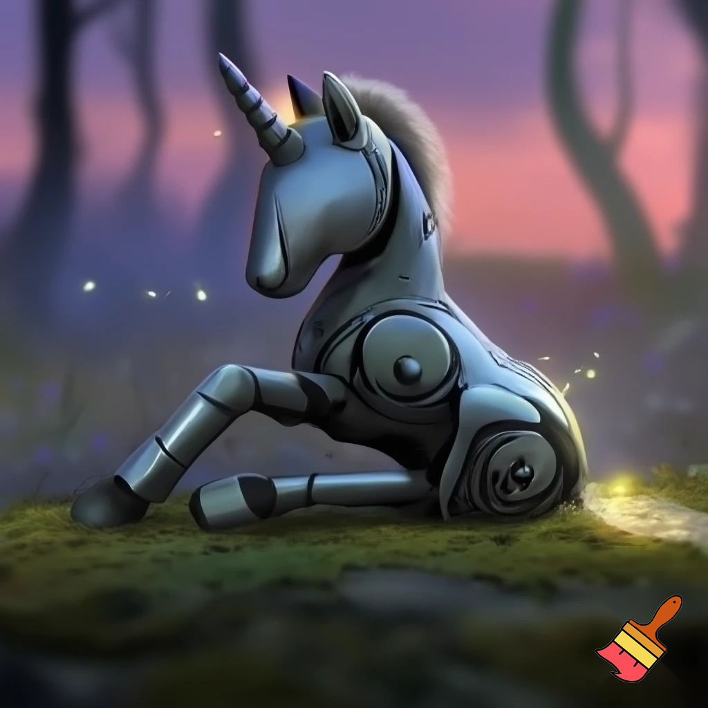 Robot pony turned off by twilight sparkle 