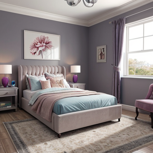 Alice in Wonderland themed adult bedroom