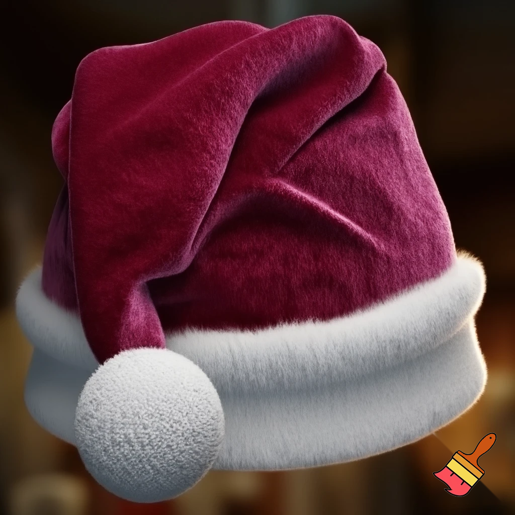 A wizard Santa Claus hat read✨✨🎄💫 velvet a wizard hat