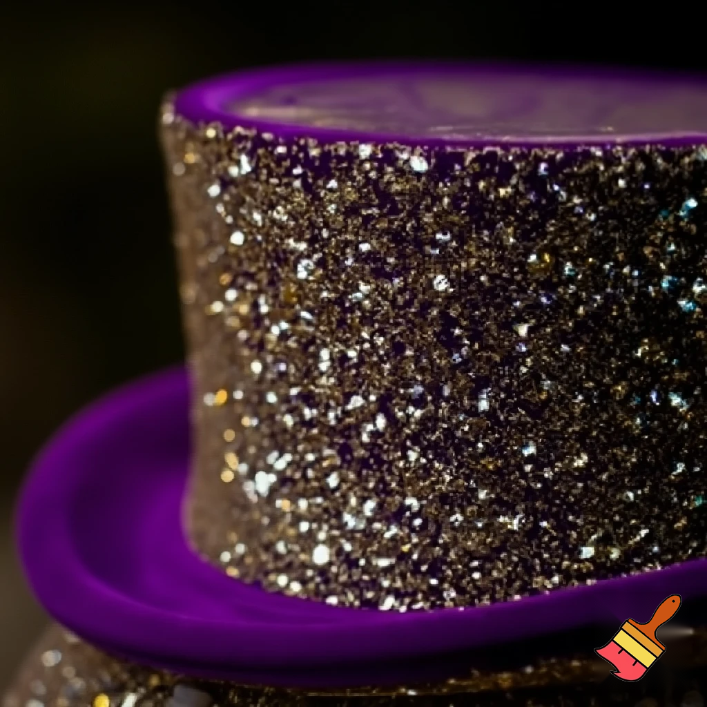 Purple and gold top hat velvet glitter gold purple purple and white purple and white