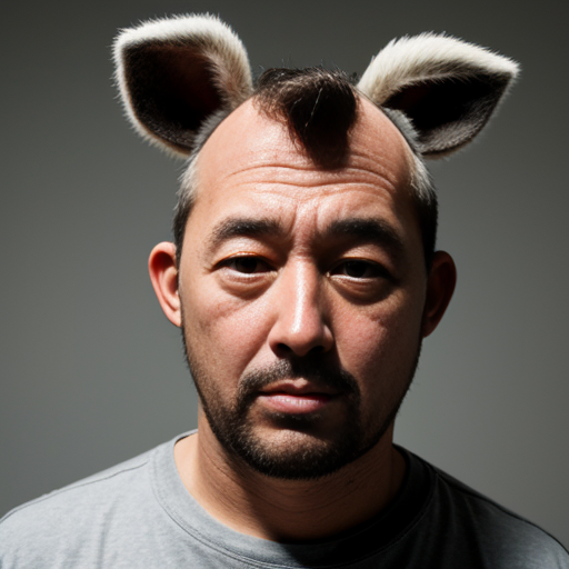 man with donkey head