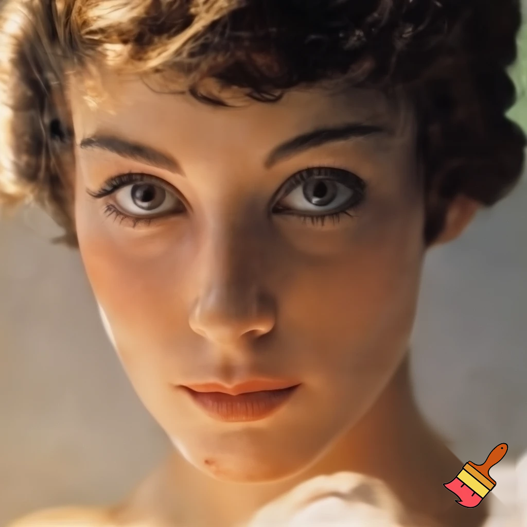 award winning portrait of a fragile woman with immaculate features, captivating eyes looks straight at the camera, perfectly radiant, painted by Norman Rockwell
