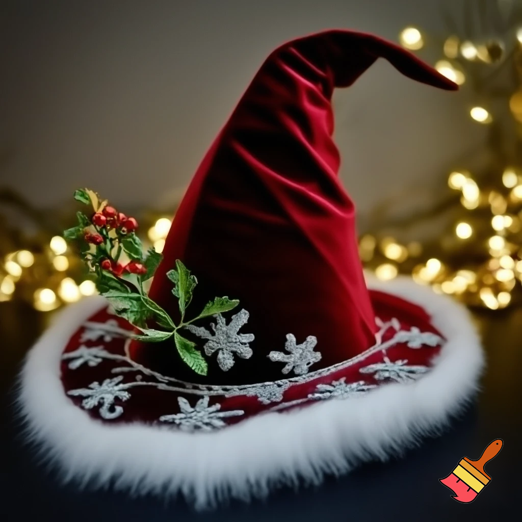 Christmas wizard hat