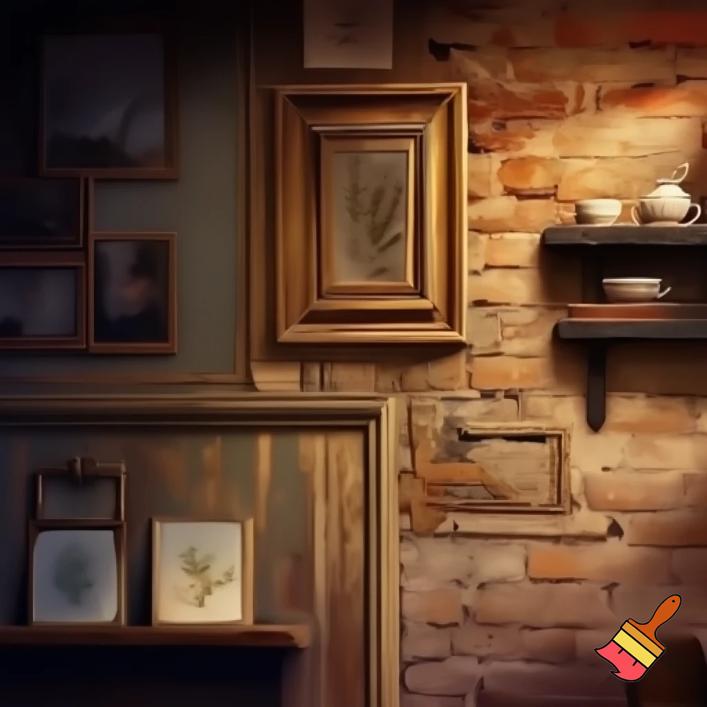 can you generate the wall of a english cafe