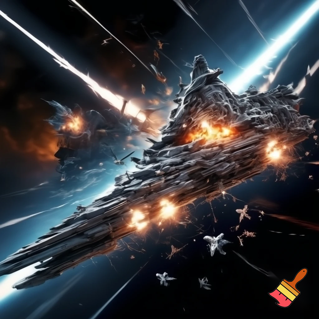 Spaceships in combat Clear focal point Strong sense of scale and motion
