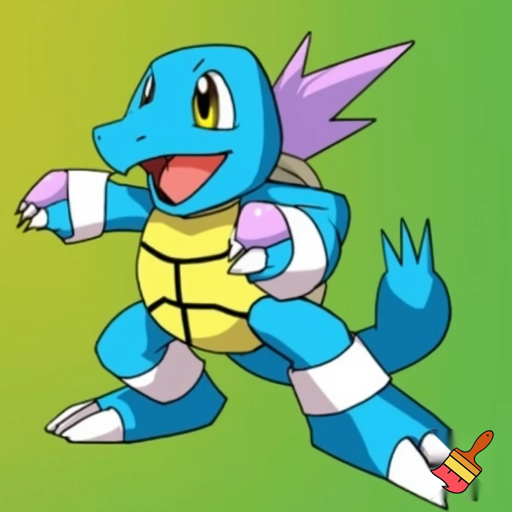blue rookie level sonic agumon digimon squirtle pokemon fusion