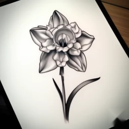 march birth flower tattoo