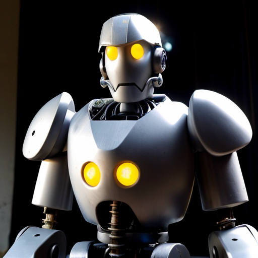 tony the puppet in a mech suit