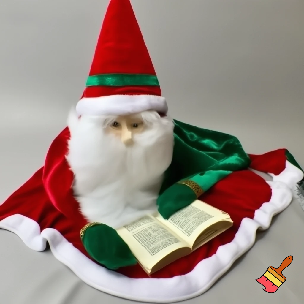 Christmas wizard hat read velvet Santa Claus hat