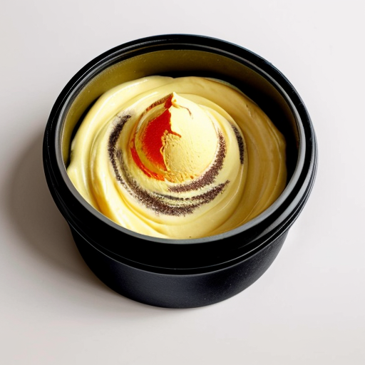 Custard powder out of the container. Make the company be Bird's Original Custard Powder 350g.