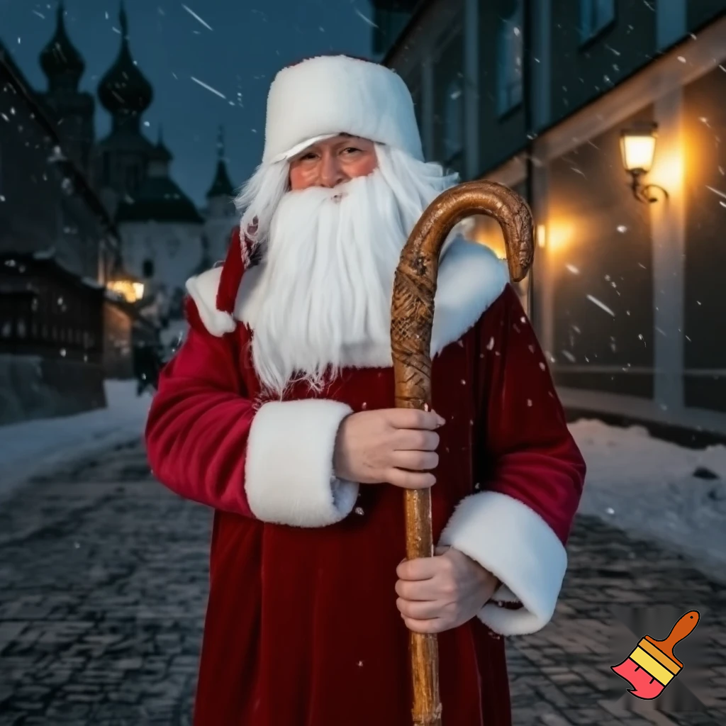 Santa Claus Russians walking stick fucking stick walking stick