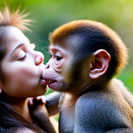 monkey eating baby
