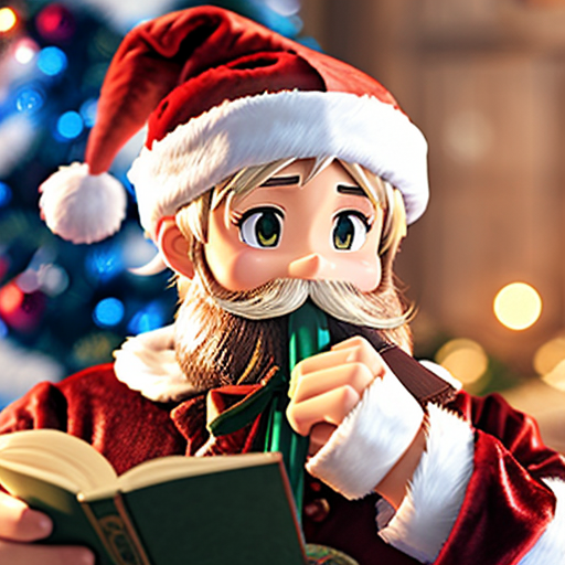 Santa Claus toy special one a wizard read red and velvet