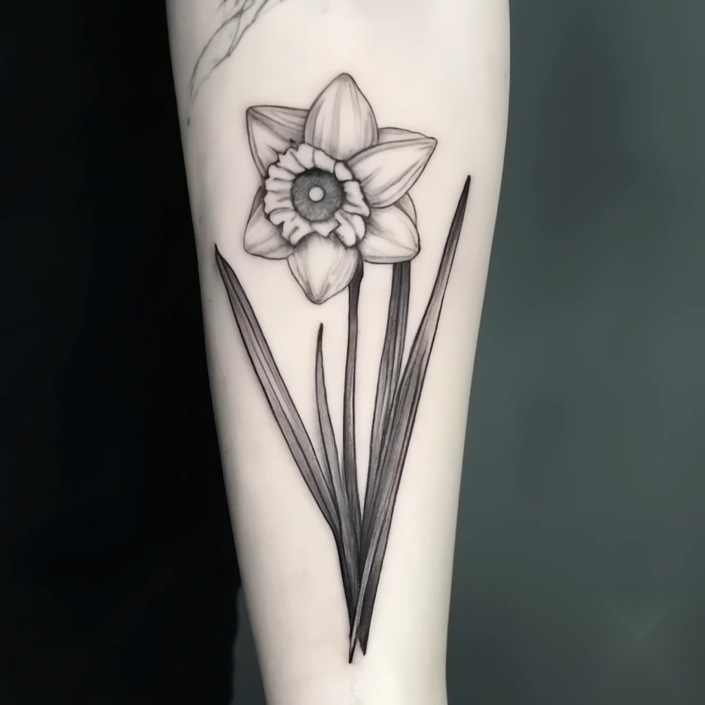 december birth flower tattoo