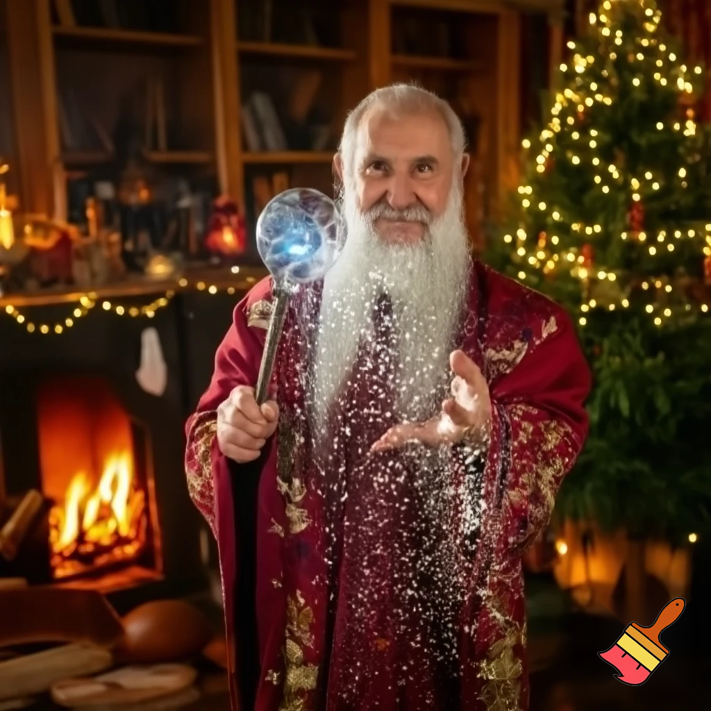 Magician wizard Christmas